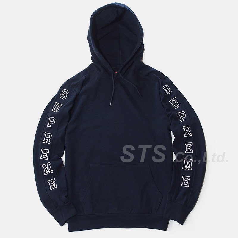 Striped 2024 sleeve hoodie