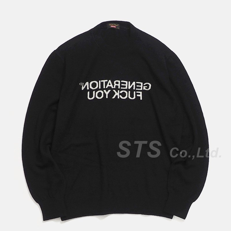 Supreme/UNDERCOVER Generation Fuck You Sweater - UG.SHAFT