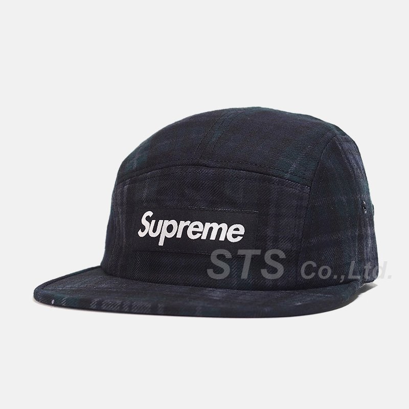 ペイズリーSupreme Plaid Camp Cap Check ブラックウォッチ 柄