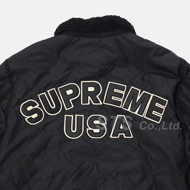NEW安い Supreme - supreme quilted nylon tanker jacket Lの通販 by