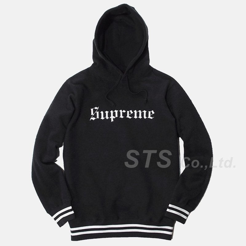 supreme reverse fleece hooded sweatshirt