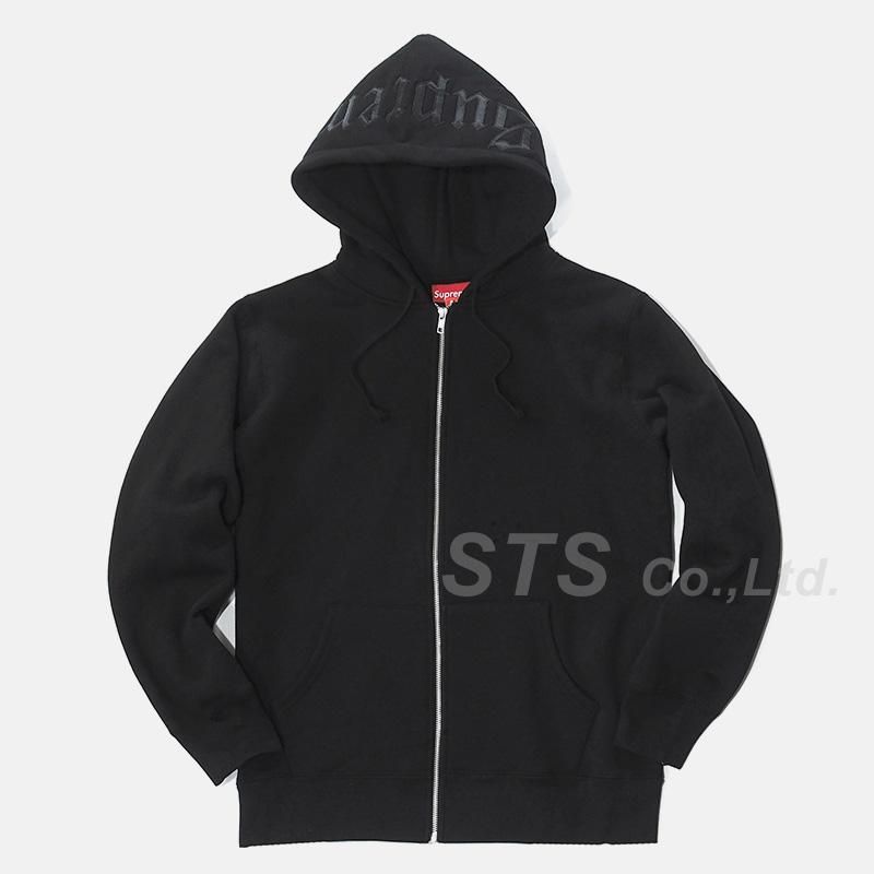 タイプフルジップアップSupreme Old English Hood Logo Zip Up