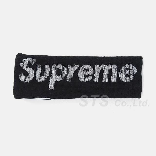 Supreme ニューエラ　反射ロゴ　 ブラック ヘッドバンド Supreme ニューエラ シュプリーム 反射ロゴ 黒 ブラック ヘッド