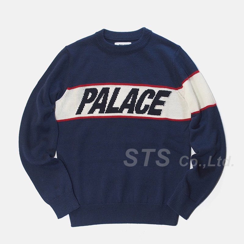 トップスPalace Logo knit L - パーカー