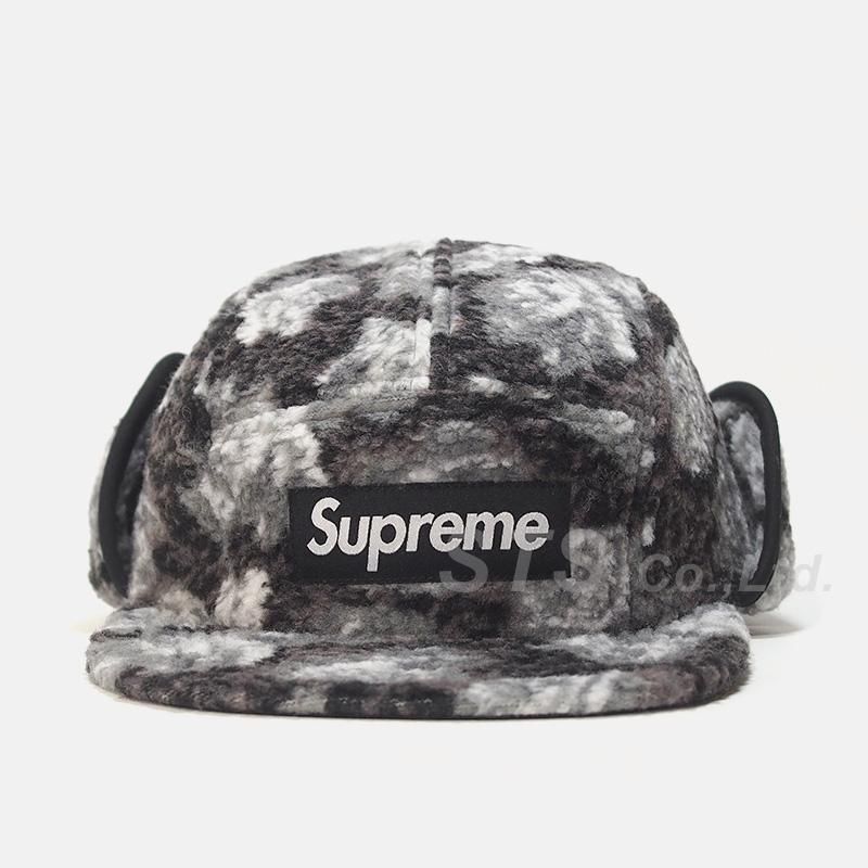 Supreme - Roses Sherpa Fleece Earflap Camp Cap - UG.SHAFT