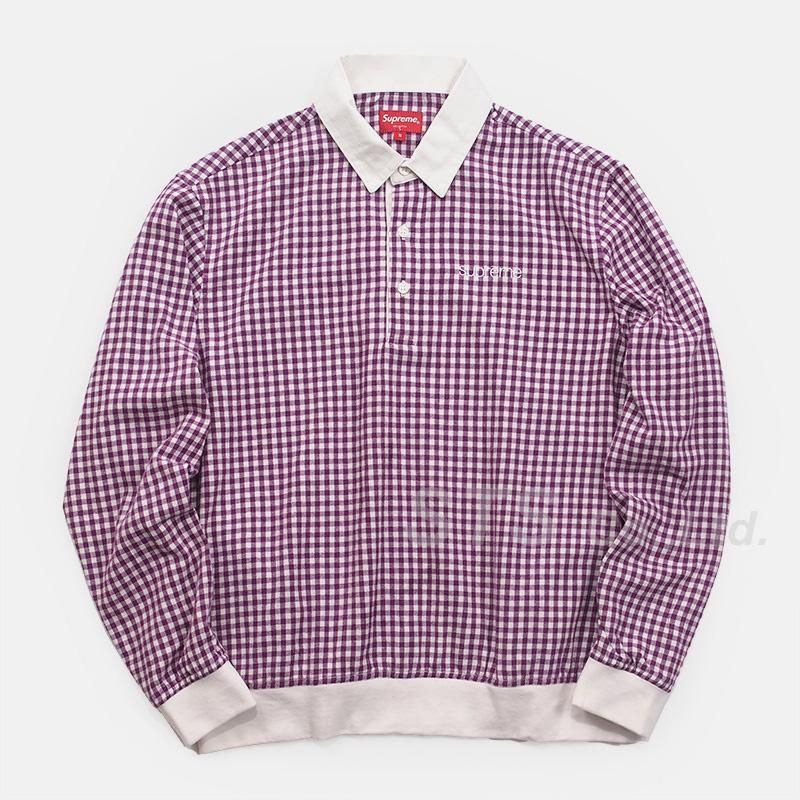 Supreme - Gingham L/S Polo - UG.SHAFT