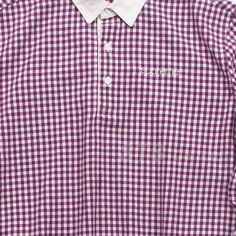 Supreme - Gingham L/S Polo - UG.SHAFT