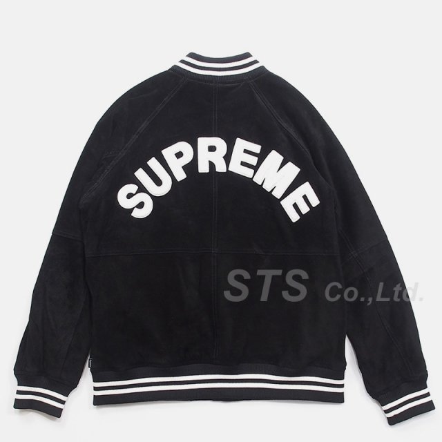 Supreme - Suede Varsity Jacket