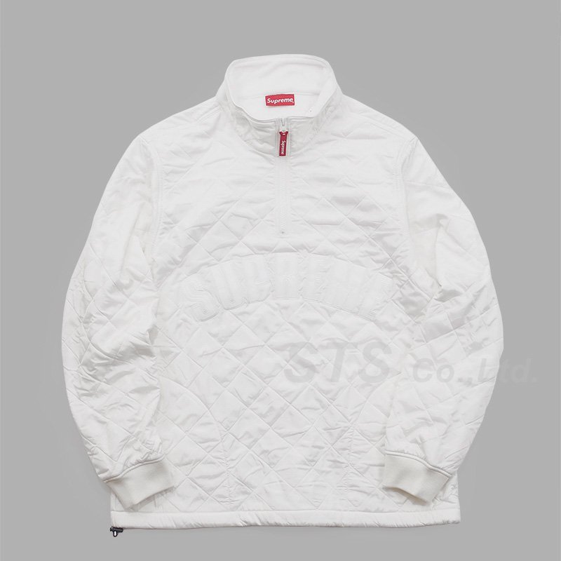 Supreme - Arc Logo Quilted Half Zip Pullover - UG.SHAFT