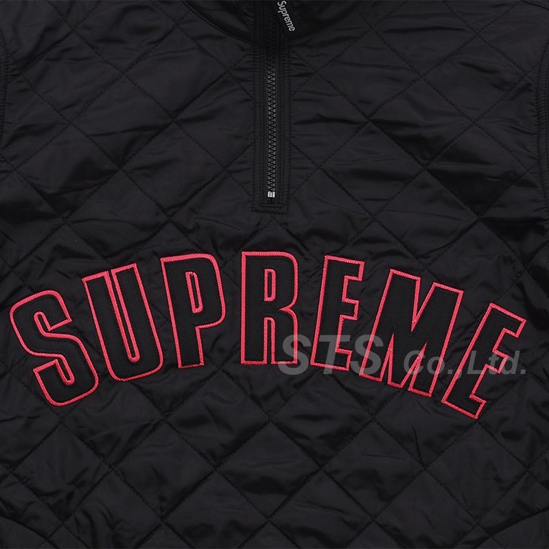 Supreme - Arc Logo Quilted Half Zip Pullover - UG.SHAFT