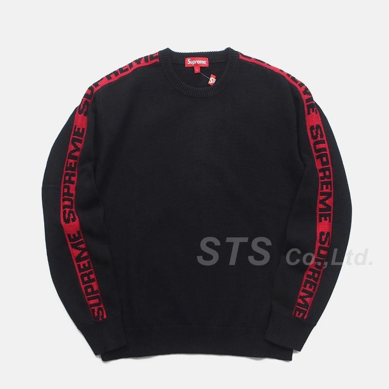 supreme 21aw sleeve stripe sweater