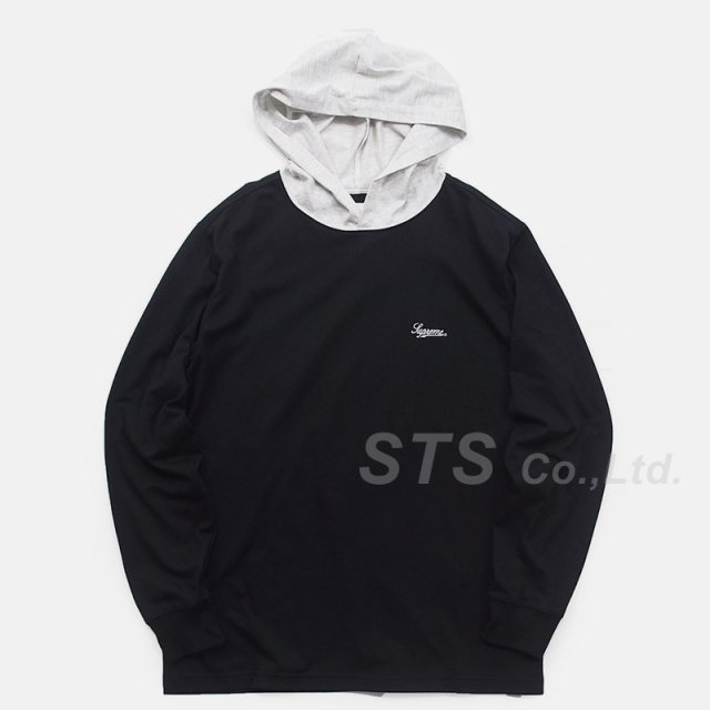 Supreme - Contrast Hooded L/S Top
