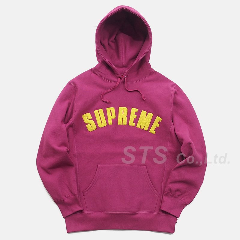 Supreme - Chenille Arc Logo Hooded Sweatshirt - UG.SHAFT