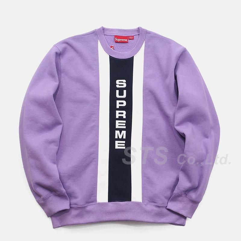 Supreme Vertical Logo Panel Crewneck