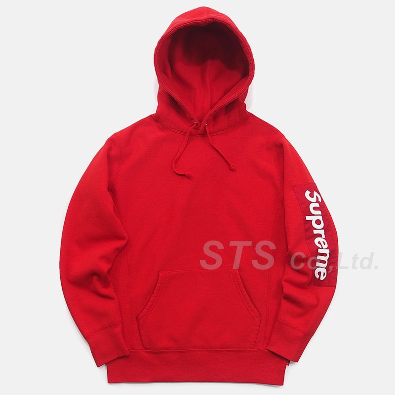 071182● Supreme sleeve patch hoodedパーカー