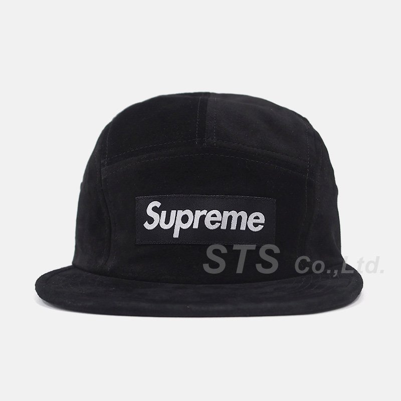 Supreme Suede Camp Cap バーガンディ Boxベロア - 帽子