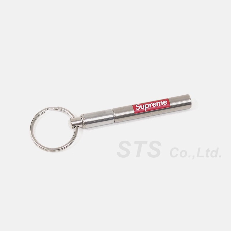 supreme true utility telepen keychain silver