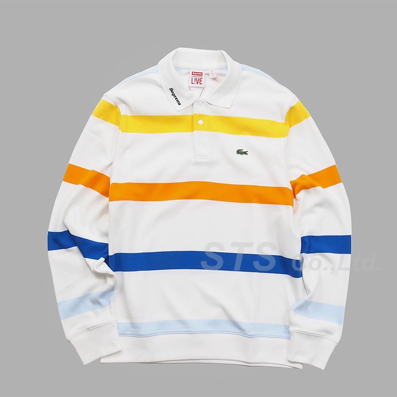 Supreme× LACOSTE Long Sleeve Jersey Polo www.krzysztofbialy.com