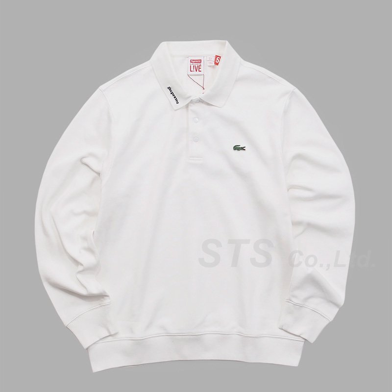 Supreme× LACOSTE Long Sleeve Jersey Polo - ポロシャツ