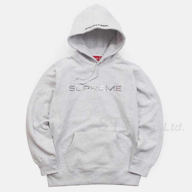 Supreme - Sequin Logo Hooded Sweatshirt