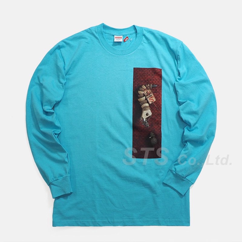 Supreme Mike Hill Snake L/S Tee ネイビー Lトップス
