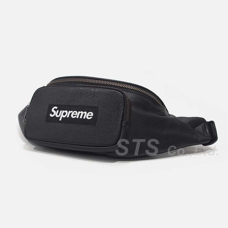 Supreme Leather Bag Blackほぼ新品です