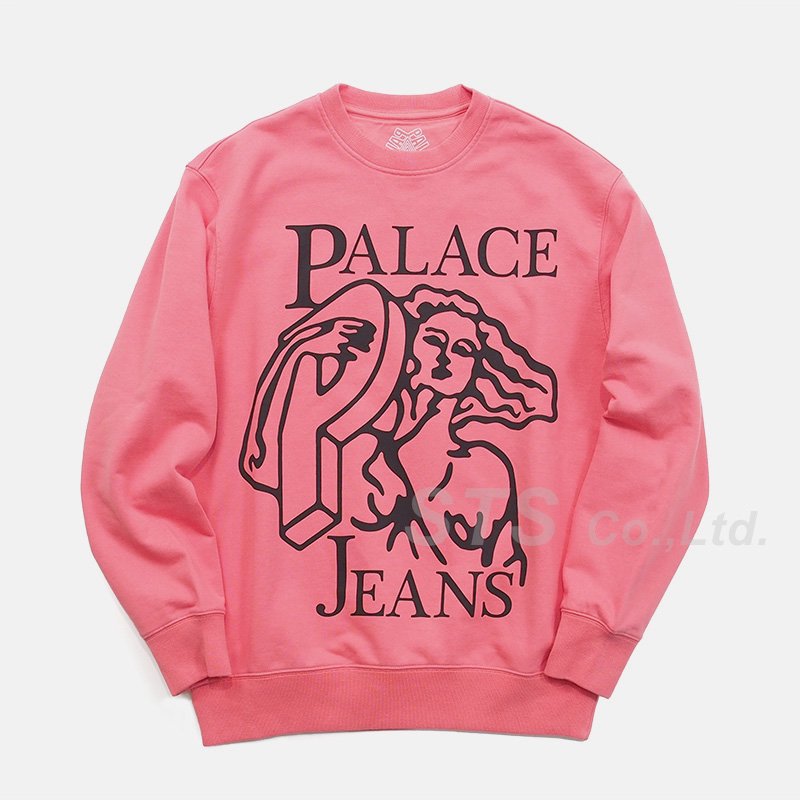 入手困難 Palace Jeans Crew Sweat パレスジーンズ