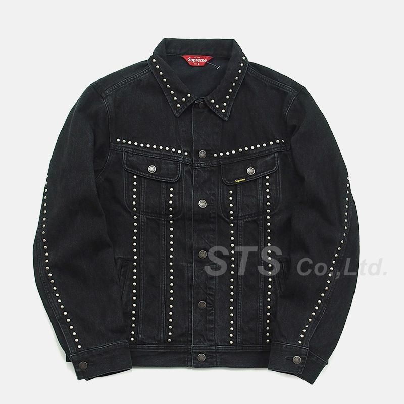 supreme studded denim trucker jacket