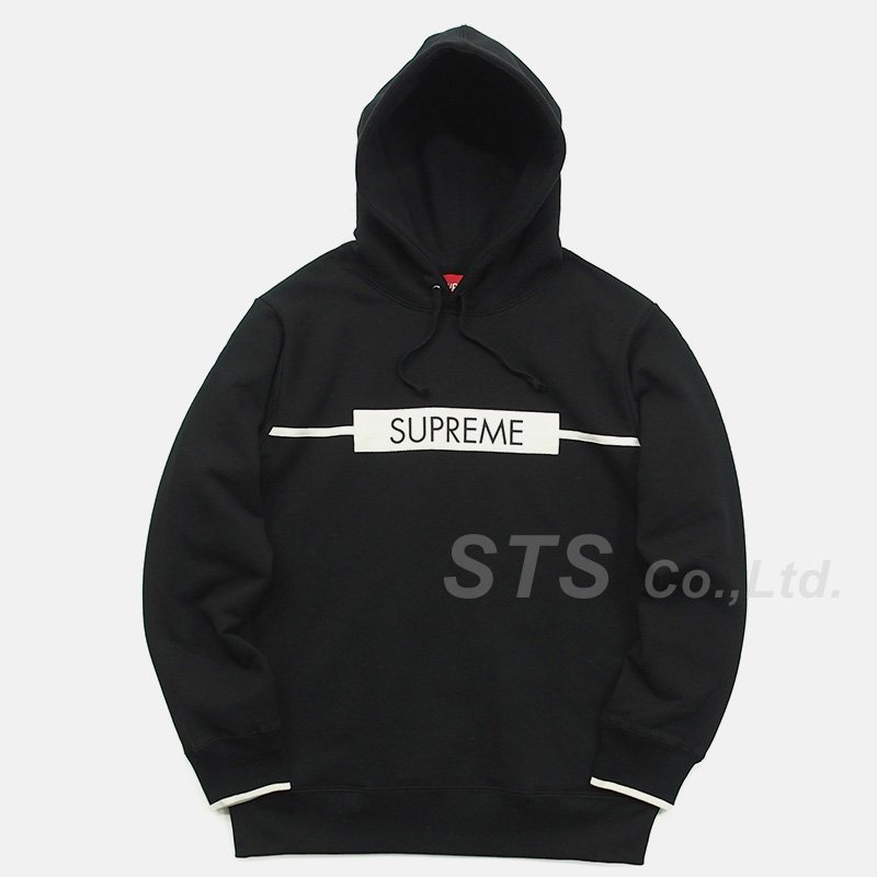 Supreme - Chest Twill Tape Hooded Sweatshirt - UG.SHAFT