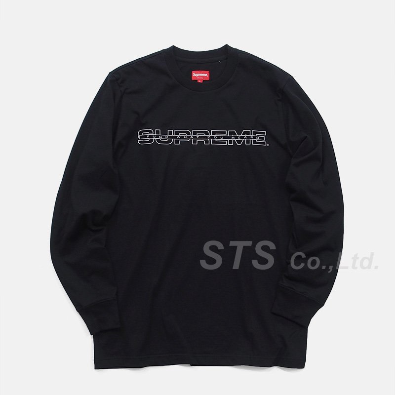 SUPREME 3M Reflective L/S Tee カットソー
