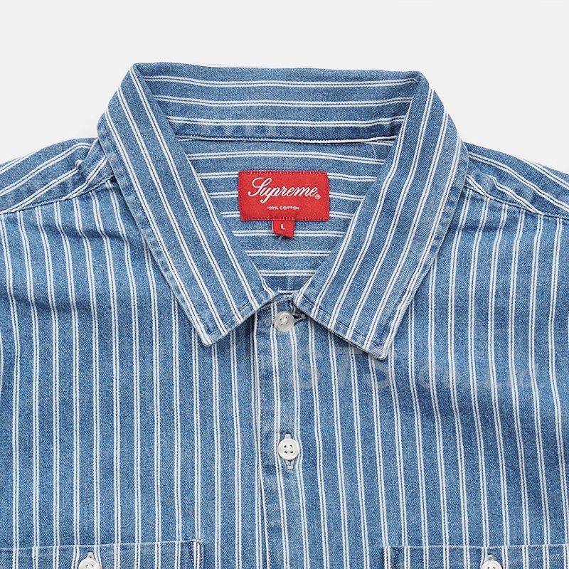 Supreme - Stripe Denim S/S Shirt - UG.SHAFT
