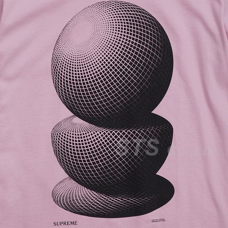 Supreme - M.C. Escher Three Spheres Tee - UG.SHAFT