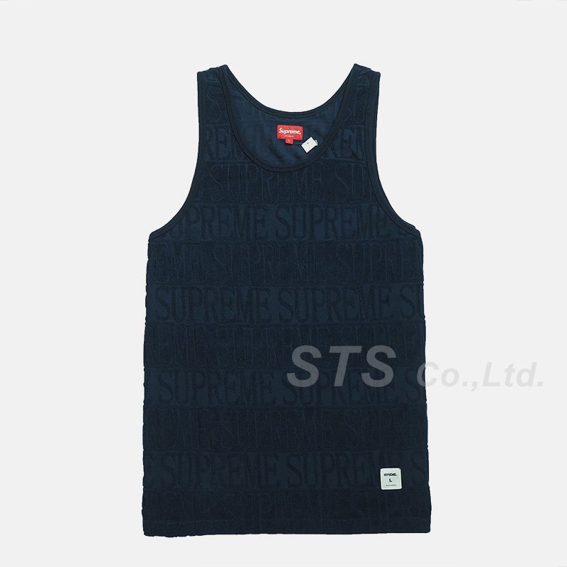 Supreme - Logo Stripe Terry Tank Top - UG.SHAFT