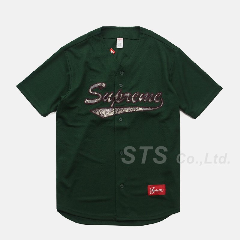 supreme Snake Logo Baseball Jersey XL