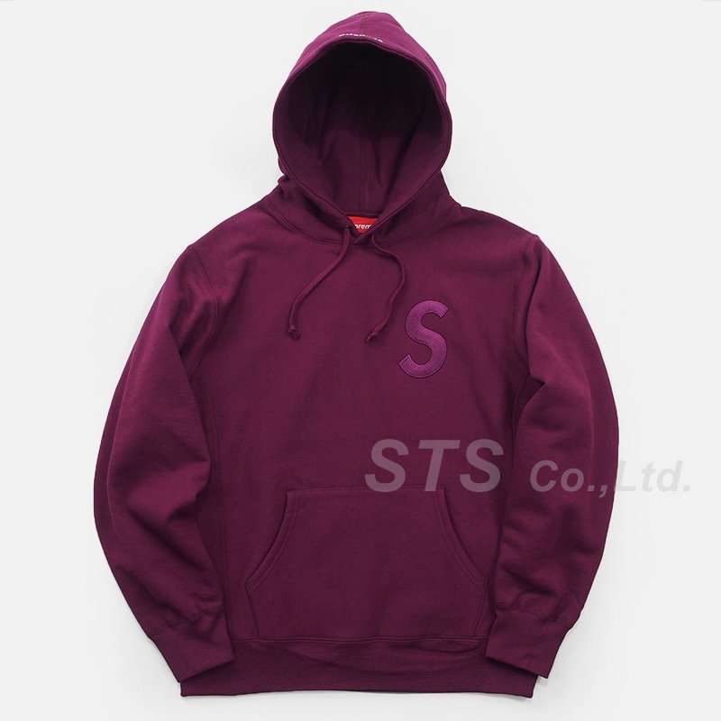 Supreme Tonal S Logo Hooded Sweatshirt黒L