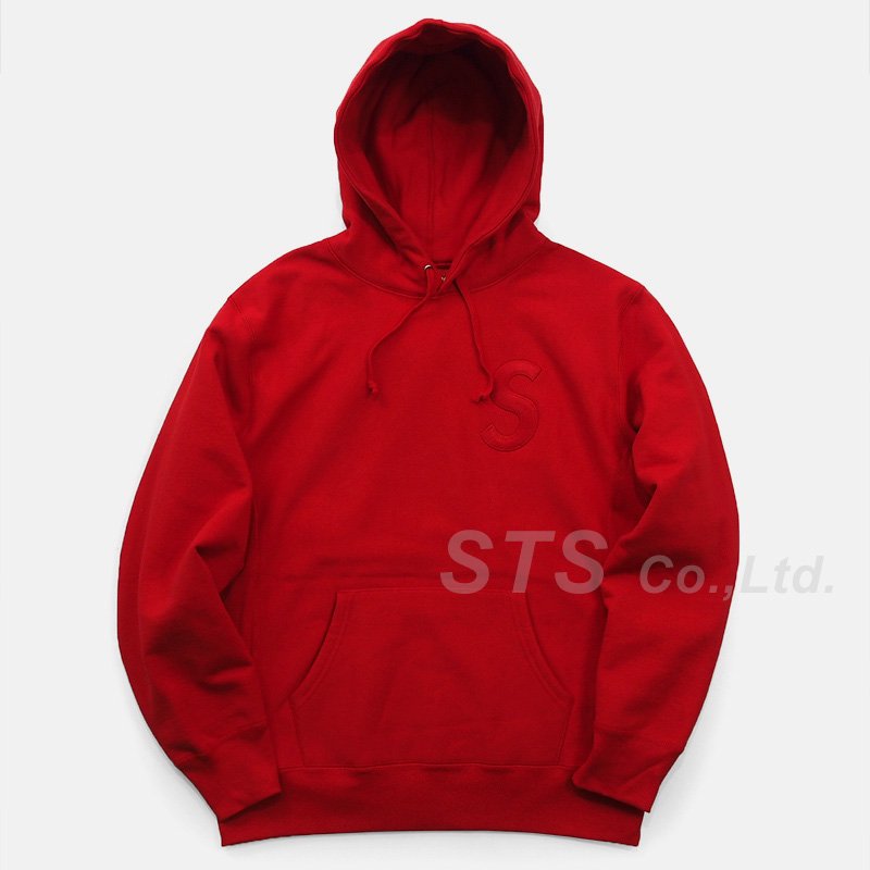 正規品 S★Tonal S logo Hooded sweatshirt Red