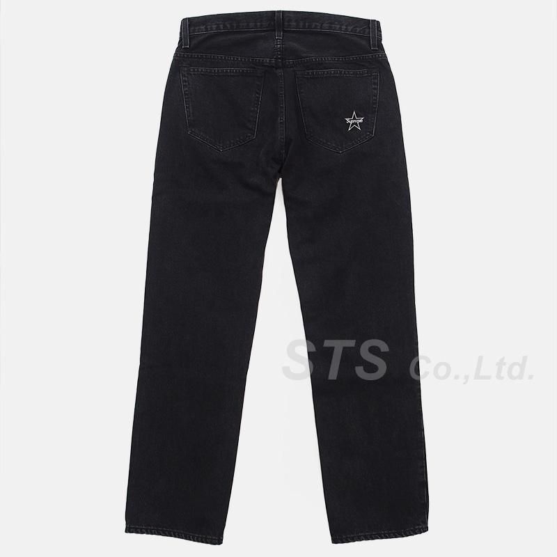 supreme washed regular jean数回着用の中古品付属品