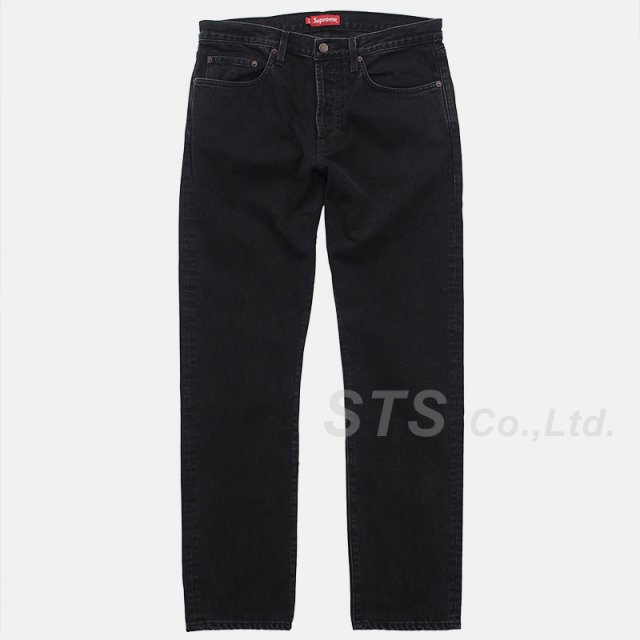 Supreme - Stone Washed Black Slim Jeans