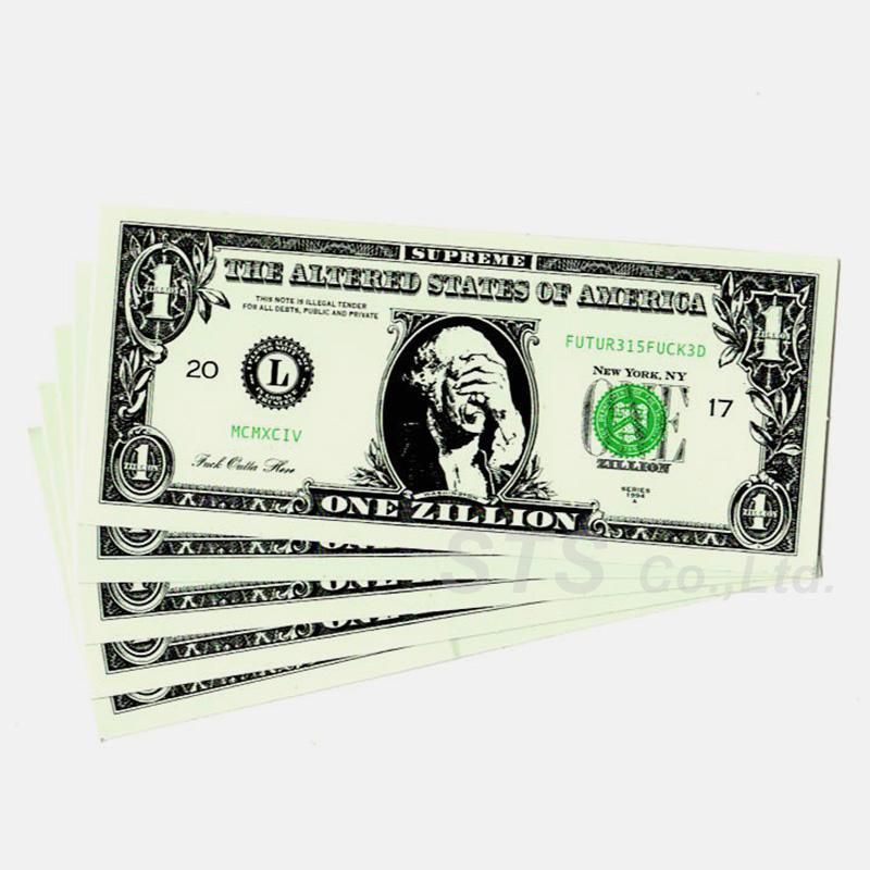 Dead Stock!」Supreme - Dollar Sticker | 米ドル札を模したステッカー