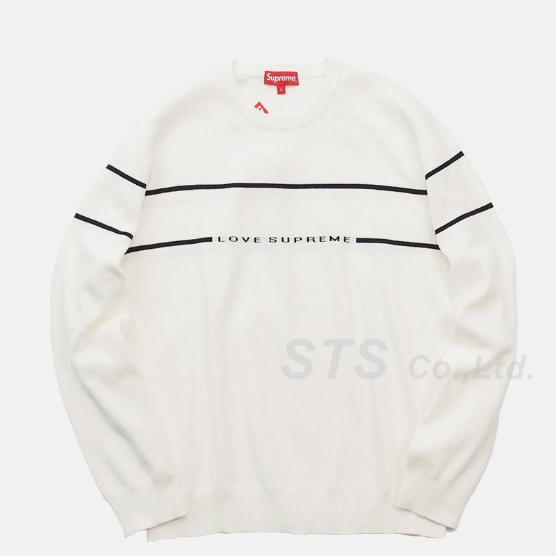 supreme sweater white