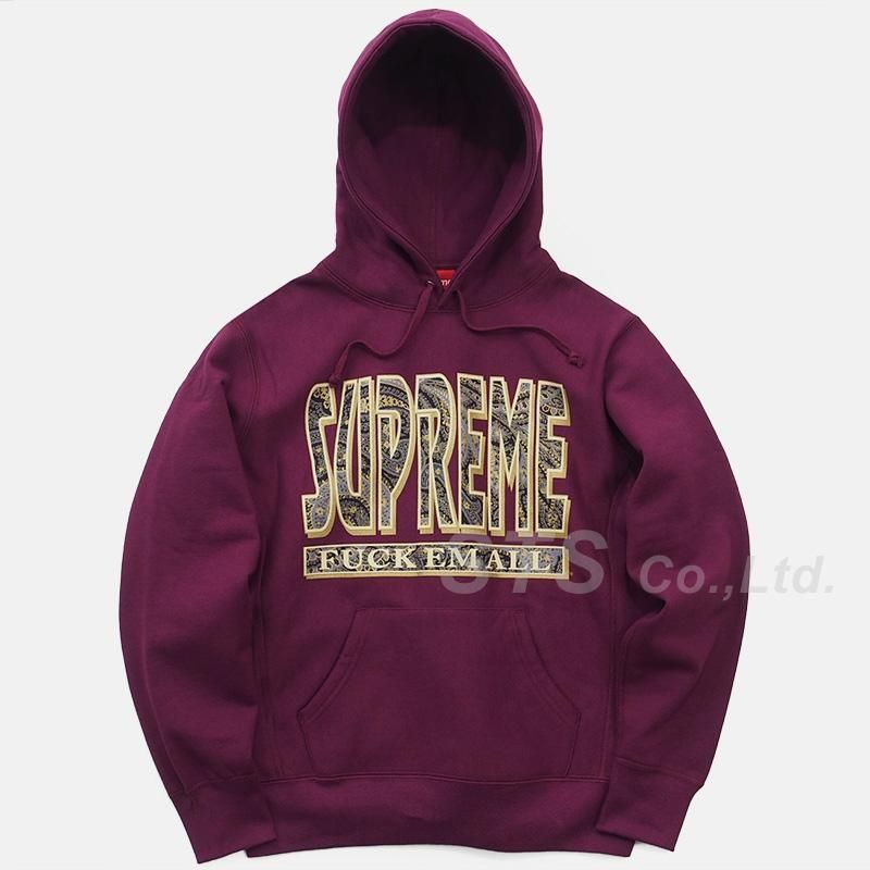 正規品Supreme - Paisley Fuck Em All Hooded