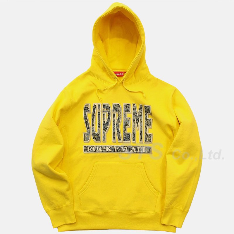 Supreme - Paisley Fuck Em All Hooded Sweatshirt - UG.SHAFT