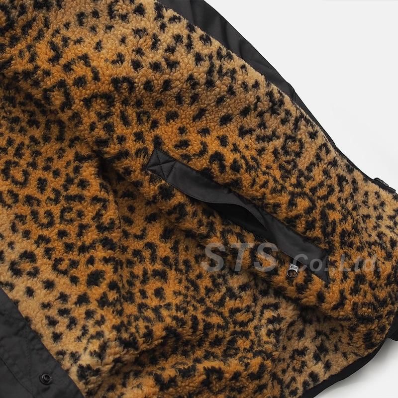 Supreme ヒョウ柄 フリースジャケット Supreme 'Leopard Fleece Reversible Jacket'フリースジャケット