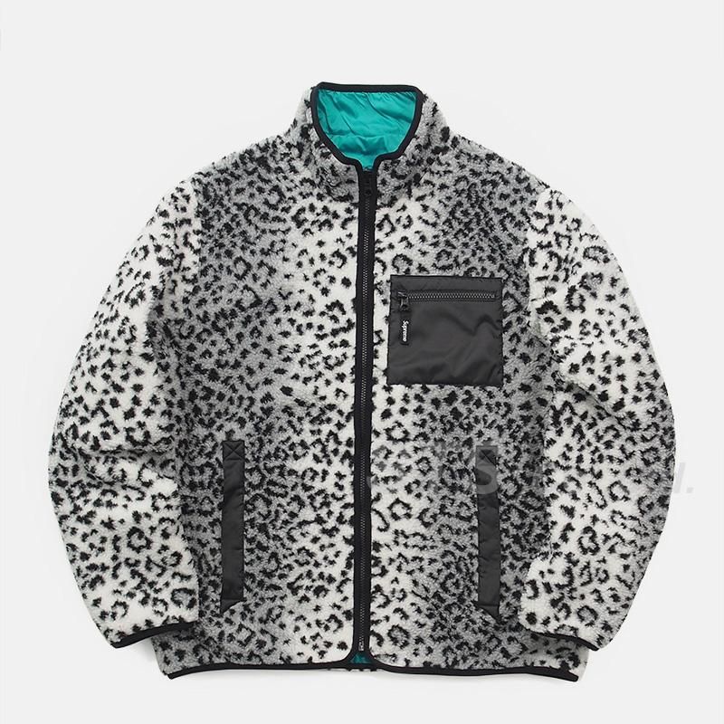 XL Supreme Leopard Fleece Reversible JKT