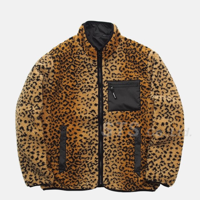 Supreme - Leopard Fleece Reversible Jacket
