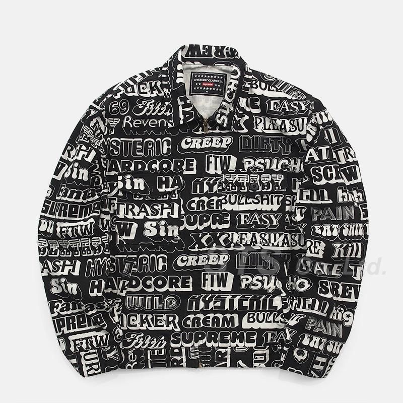 Supreme/HYSTERIC GLAMOUR Text Work Jacket   UG.SHAFT