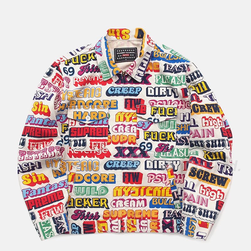 SupSupreme/HYSTERIC GLAMOUR Text work JKT