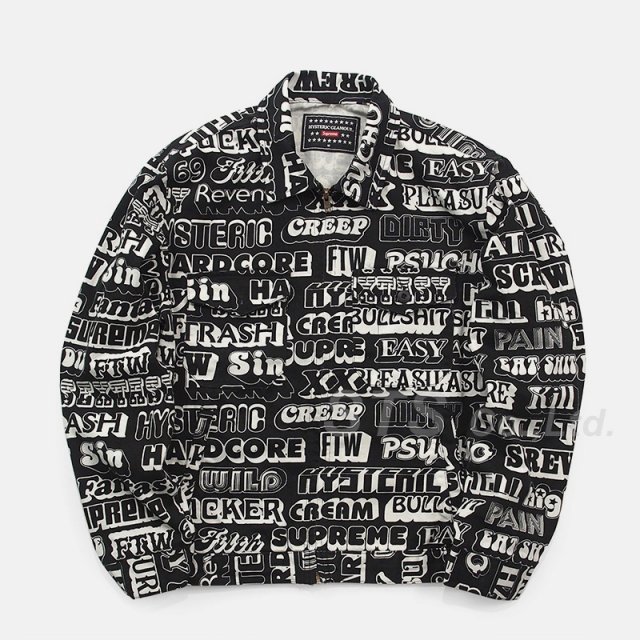 Supreme/HYSTERIC GLAMOUR Text Work Jacket
