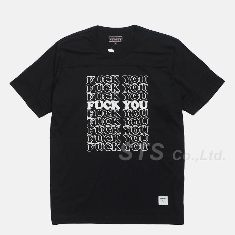 HYSTERIC GLAMOUR Fuck You Football Tee