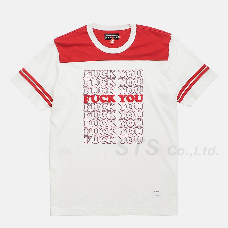 Supreme/HYSTERIC GLAMOUR Fuck You Football Tee - UG.SHAFT